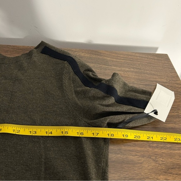 NWT Paraphrase Green Sheath Midi Dress Crew Neck Short Sleeve M - Picture 7 of 10